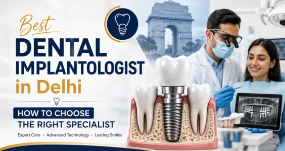 best dental implantologist in Delhi.