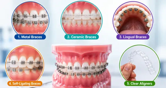 Types of Braces and Their Cost in Delhi