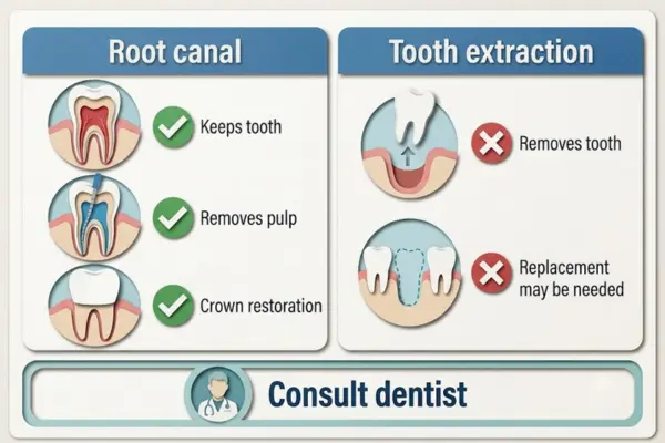Root Canal Treatment vs Tooth Extraction Which Is Better